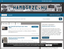Tablet Screenshot of hamborze.hu